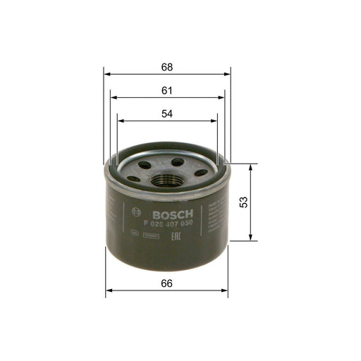 Genuine Bosch Car Oil Filter P7050 Fits Suzuki Celerio Vvt - 1.0 - 14- F02640705 Bosch  - Town Parts