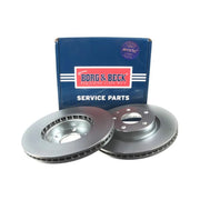 Borg & Beck 2 x Vented Front Brake Discs BBD5381
