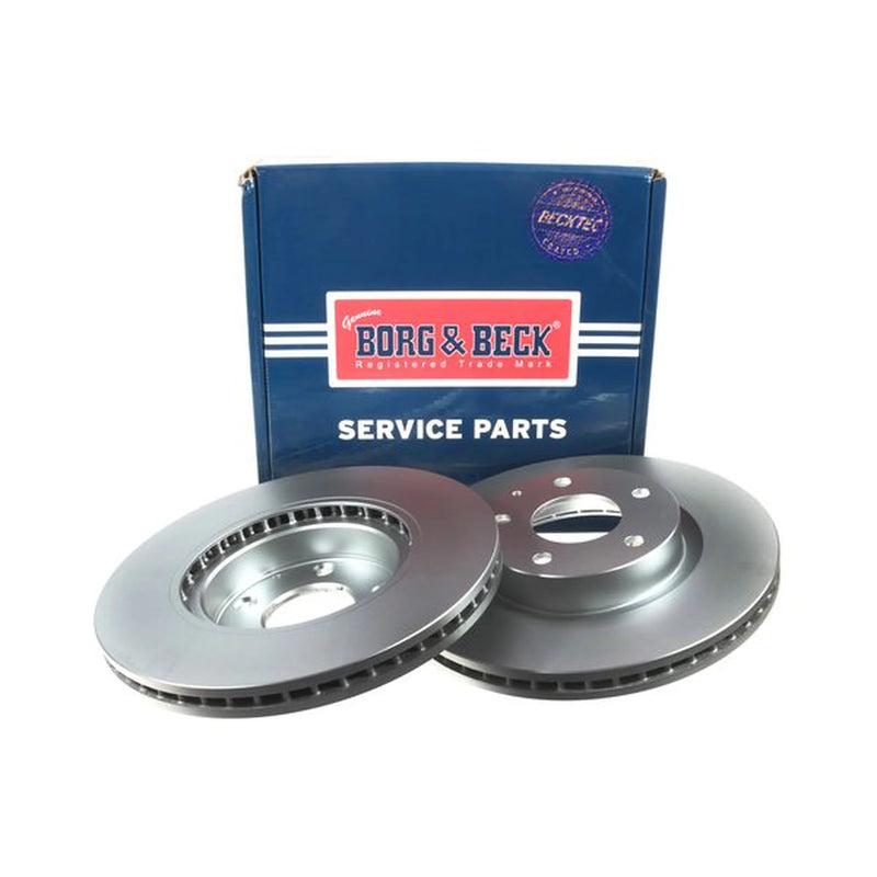 Borg & Beck 2 x Vented Front Brake Discs BBD5381