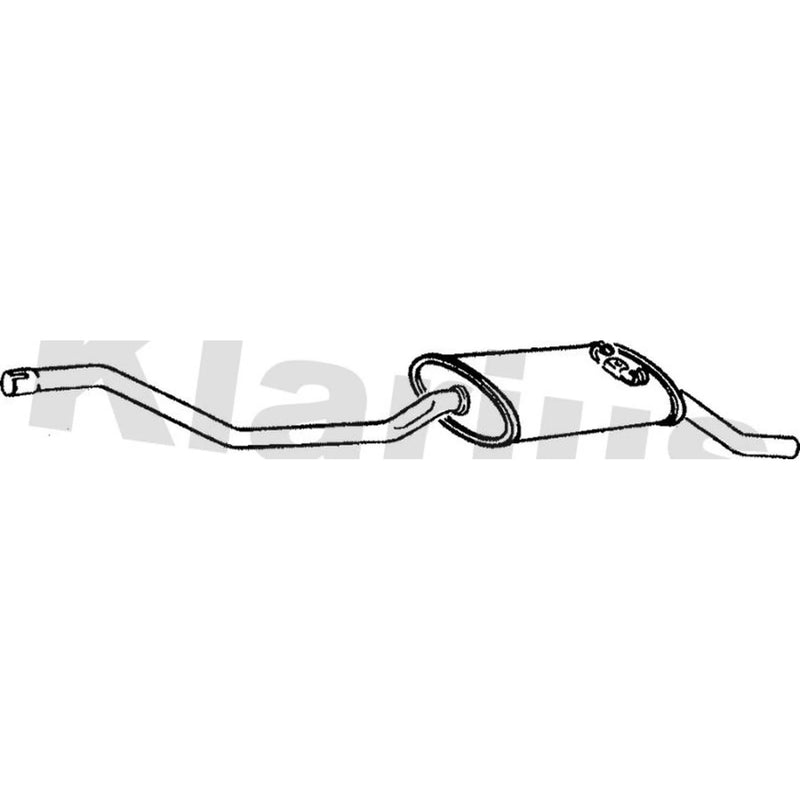 Klarius Box With Tail Pipe Rear VW193C