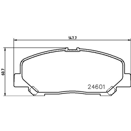 Mintex Front Brake Pad Set MDB3012