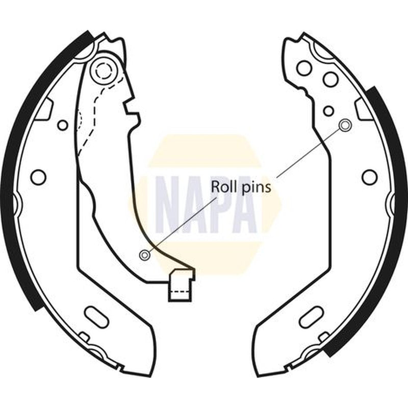 NAPA Brake Shoe Set Axle Kit NBS1009
