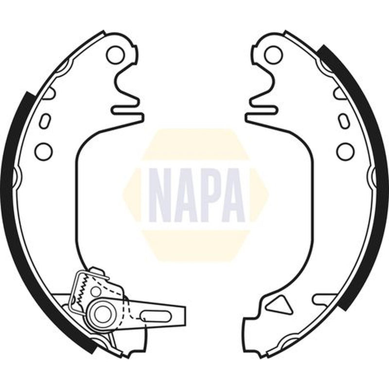 NAPA Brake Shoe Set Axle Kit NBS1006