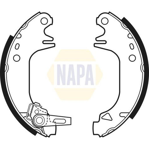 NAPA Brake Shoe Set Axle Kit NBS1006