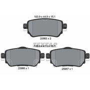 Textar Rear Brake Pad Set 2596501