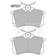 Key Parts 4 x Rear Brake Pad Set KBP2251
