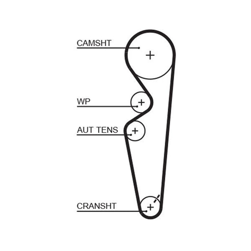 Gates Timing Belt Cambelt 134 Teeth 5431XS