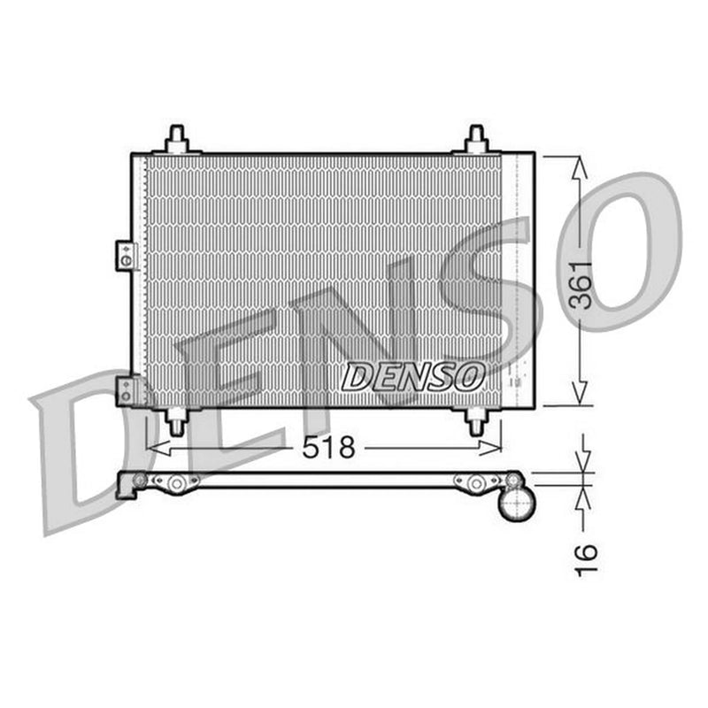 Denso Air Conditioning Condenser DCN07006