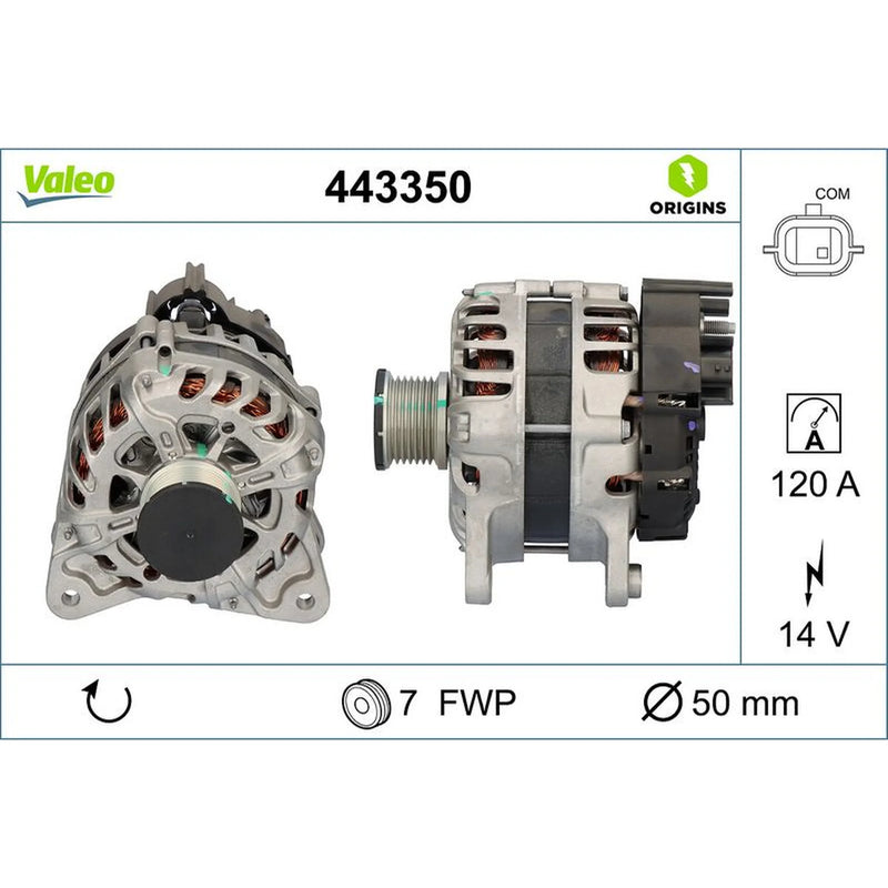 Valeo Car Alternator 12V 443350