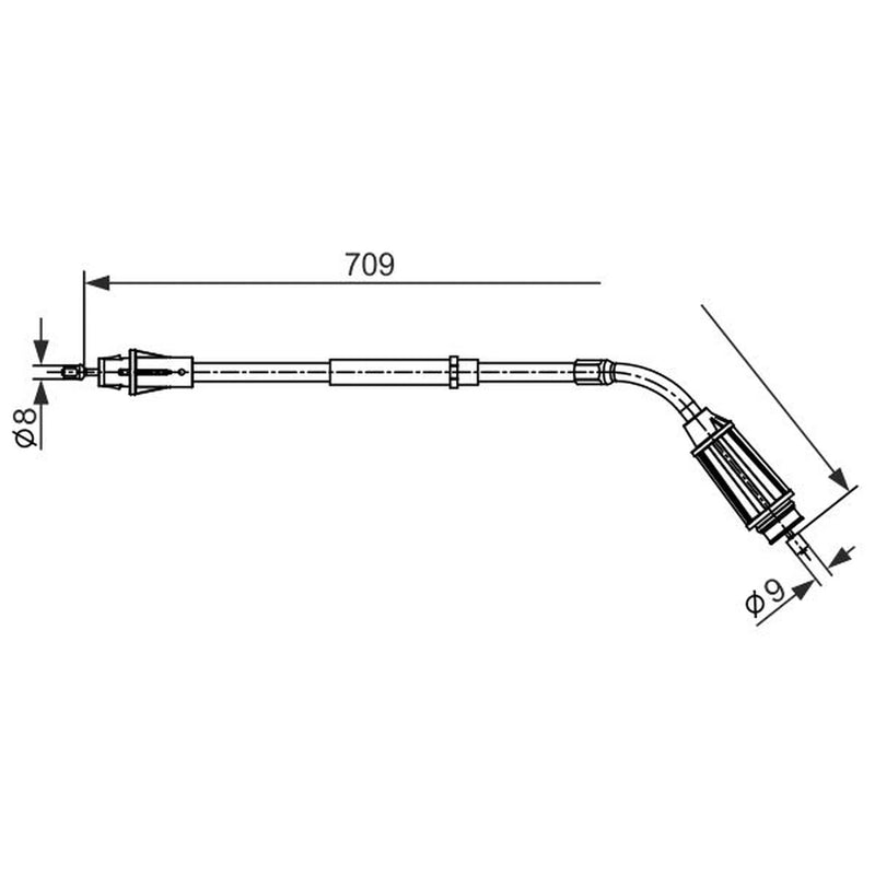 Bosch Handbrake Cable Right Rear 1 987 482 557