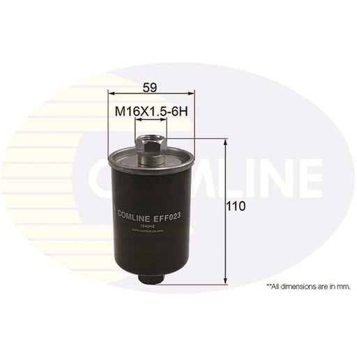 Comline Fuel Filter Element EFF023