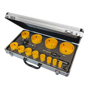 Faithfull Universal Varipitch Holesaw Kit, 16 Piece 16-76mm - FAIHSKU
