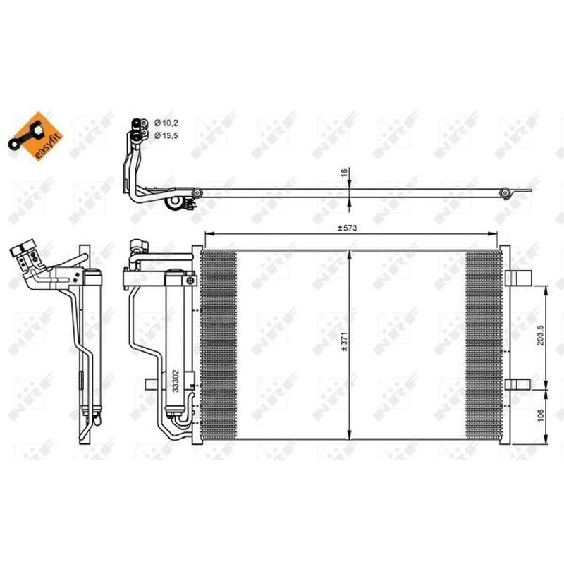 NRF Air Conditioning Condenser 35922