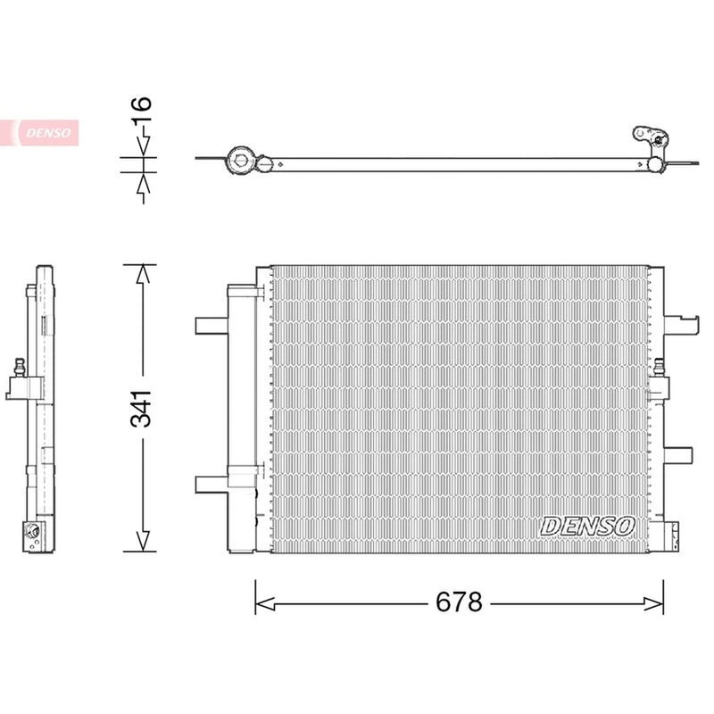 Denso Air Conditioning Condenser DCN02026