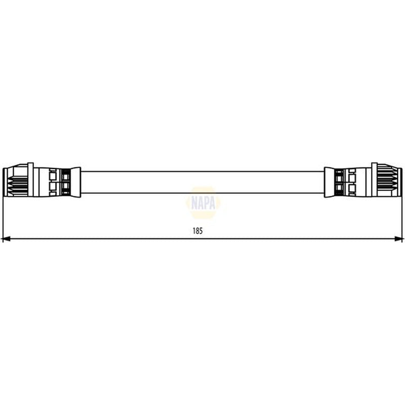 NAPA Brake Hydraulic Hose Line Rear NBH1203