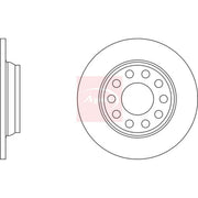 Apec 2 x Solid Rear Brake Discs DSK2164