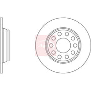 Apec 2 x Solid Rear Brake Discs DSK2164