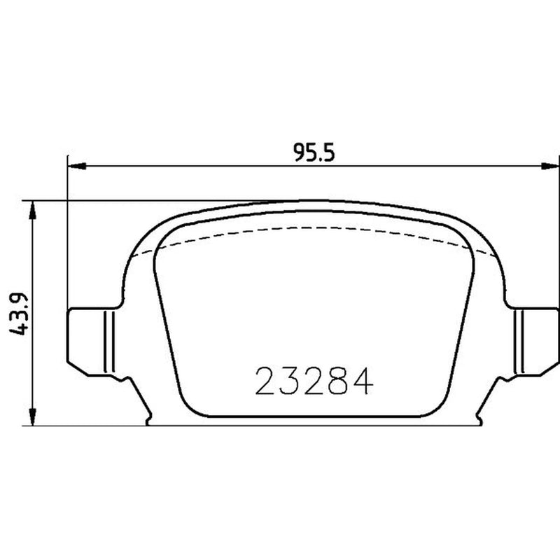 Mintex Rear Brake Pad Set MDB2168