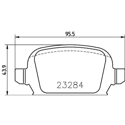 Mintex Rear Brake Pad Set MDB2168