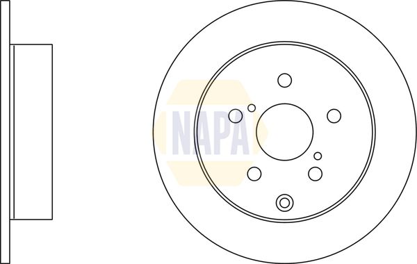 NAPA Brake Disc Set Solid