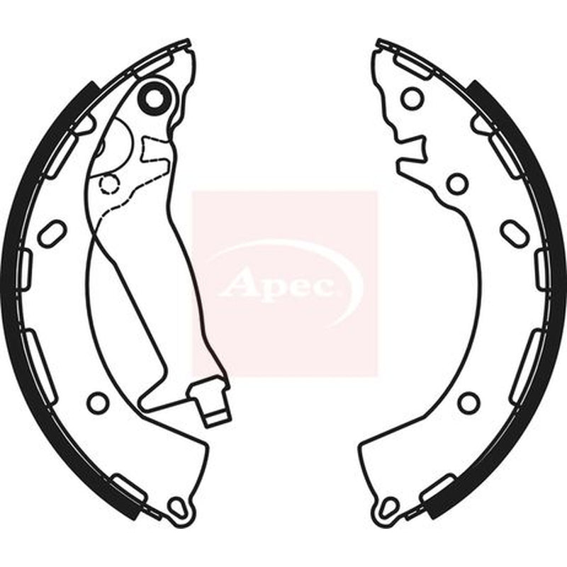 Apec Brake Shoe Set Axle Kit SHU804