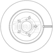 Borg & Beck 2 x Vented Rear Brake Discs BBD5602
