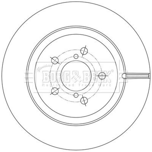 Borg & Beck 2 x Vented Rear Brake Discs BBD5602