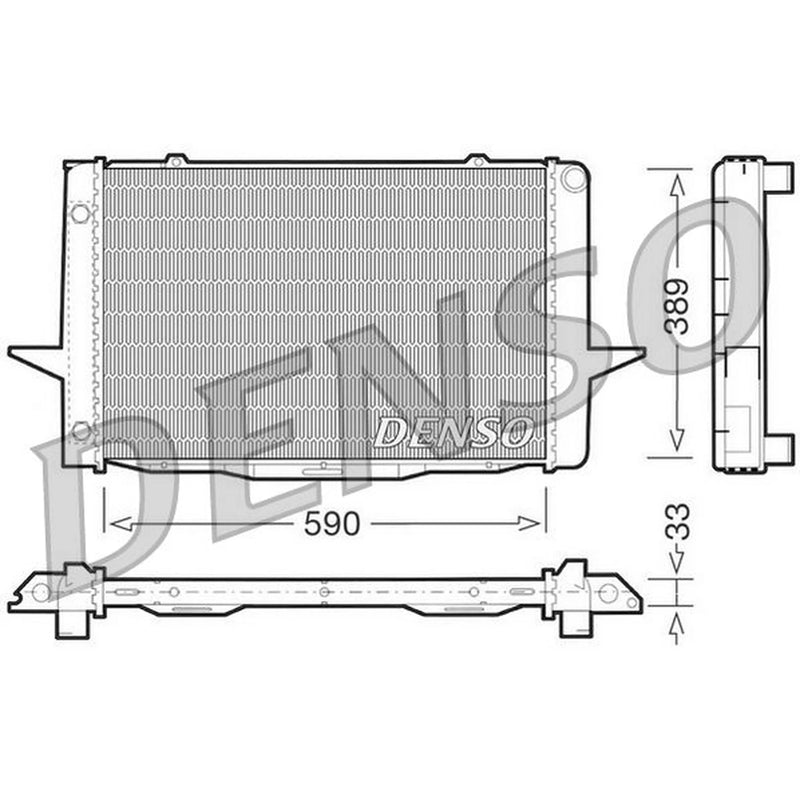 Denso Engine Radiator DRM33041