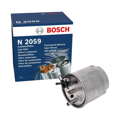 Genuine Bosch Car Fuel Filter N2059 Fits Nissan X-Trail Dci - 2.2 - 01-08 F02640 Bosch  - Town Parts