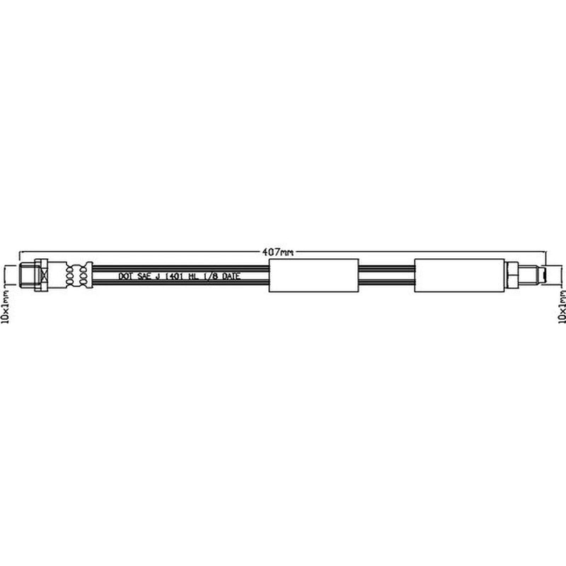 Juratek Brake Hydraulic Hose Line Front JBH1112
