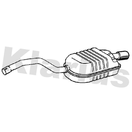 Klarius Box With Tail Pipe Rear VO482W