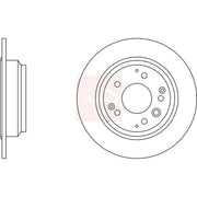 Apec 2 x Solid Rear Brake Discs DSK739