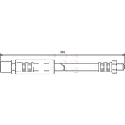 Apec Brake Hydraulic Hose Line Front HOS3111