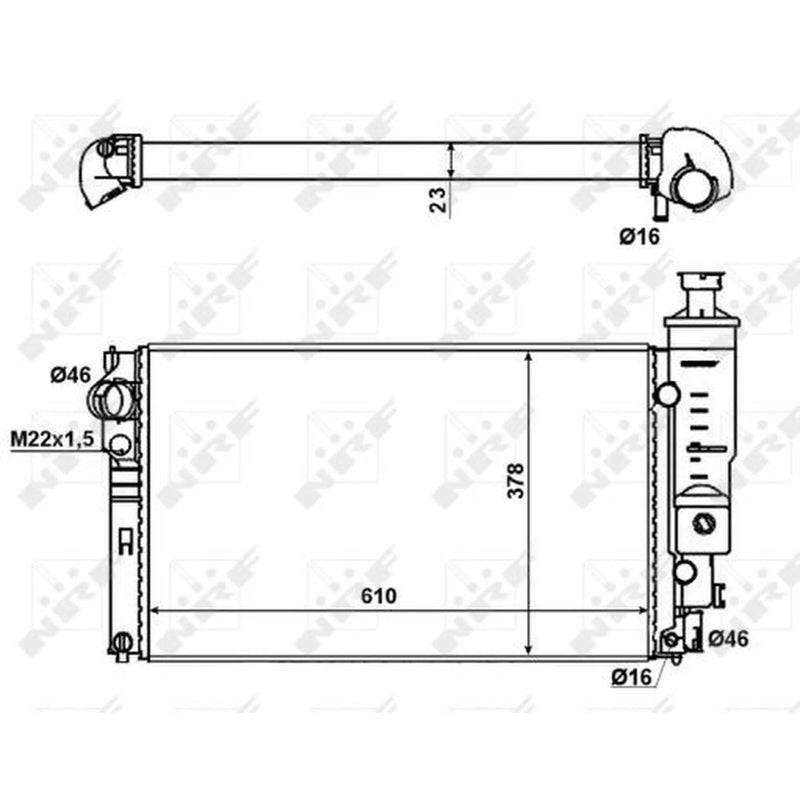 NRF Engine Radiator 58889