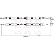 Apec Handbrake Cable Centre CAB1450