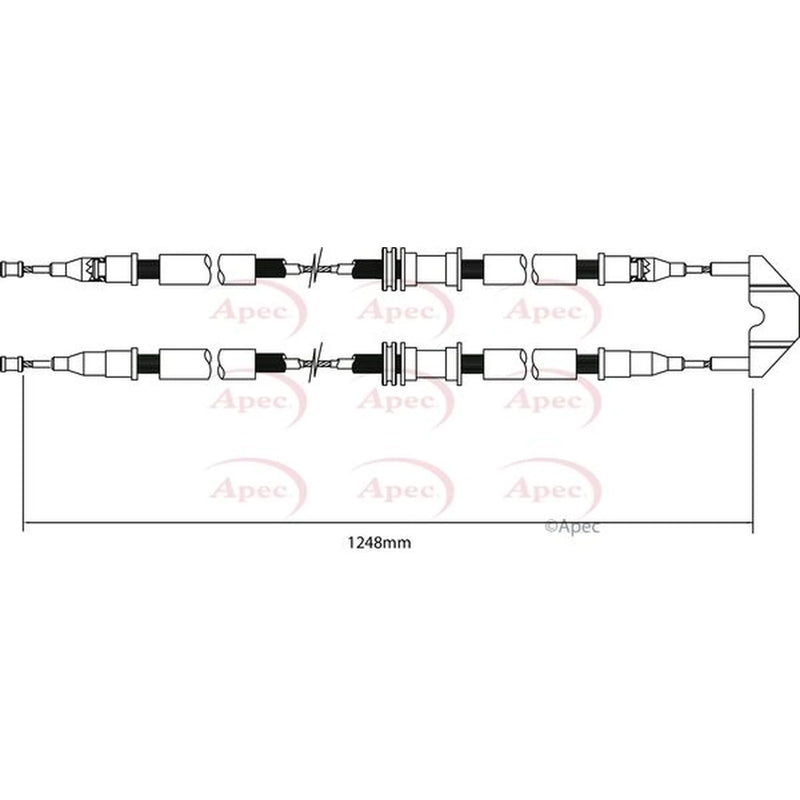Apec Handbrake Cable Centre CAB1450