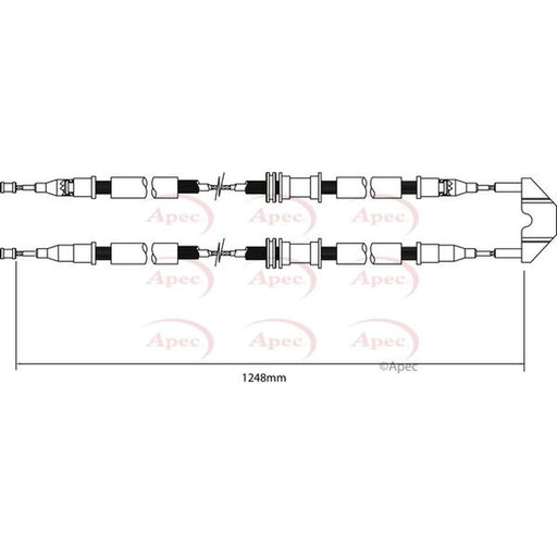 Apec Handbrake Cable Centre CAB1450