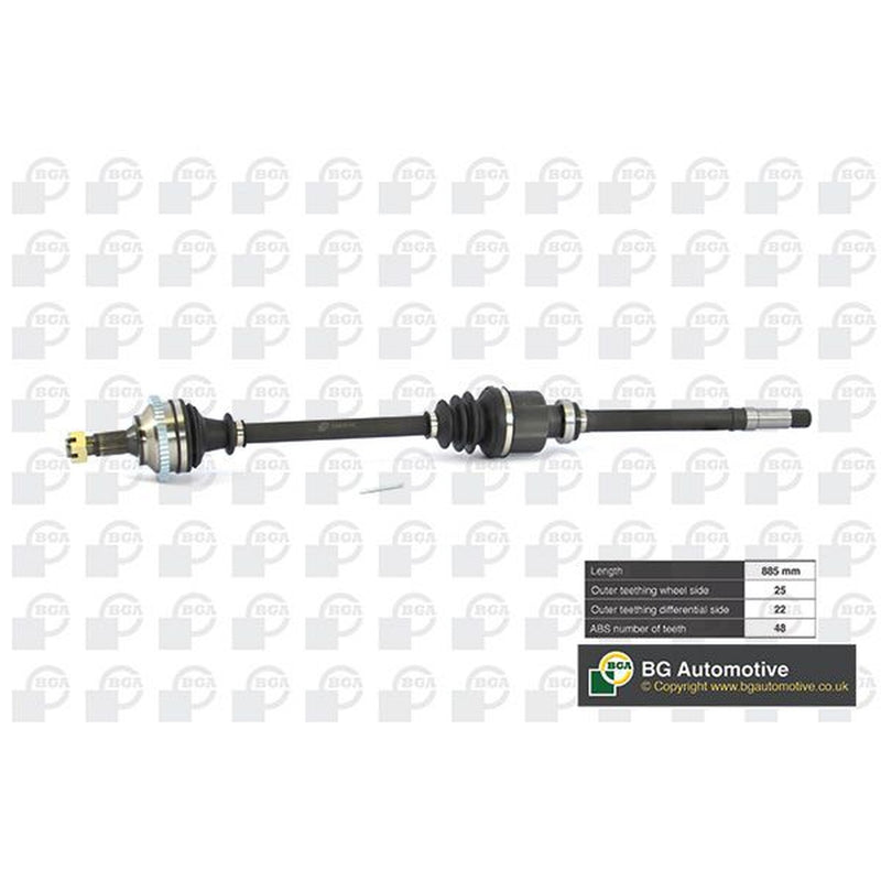 BGA CV Drive Shaft Driveshaft Front Right DS6722RA