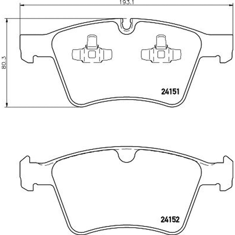 Mintex Front Brake Pad Set MDB2995