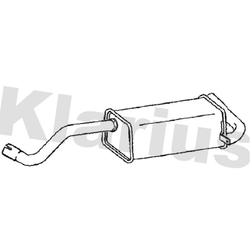 Klarius Box With Tail Pipe Rear RN1027G