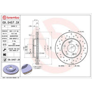 Brembo Xtra 2 x / Front Brake Discs 09.5457.3X
