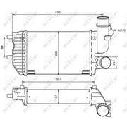 NRF Intercooler (Charge Air Cooler) 30066A