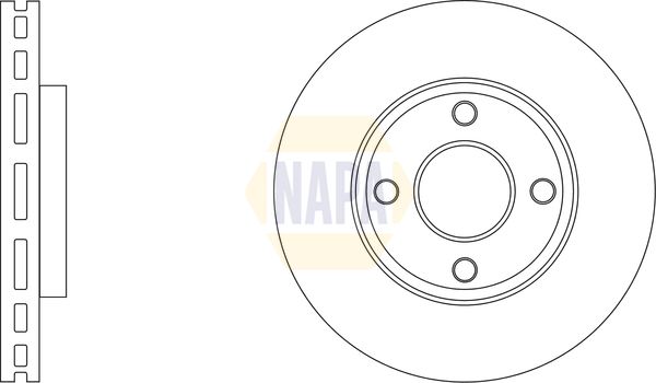 NAPA Brake Disc Set Vented
