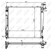 NRF Engine Radiator 59201