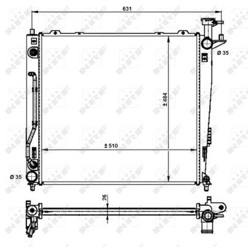NRF Engine Radiator 59201