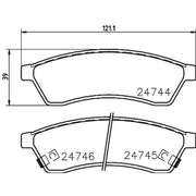DON Rear Brake Pad Set PCP1361