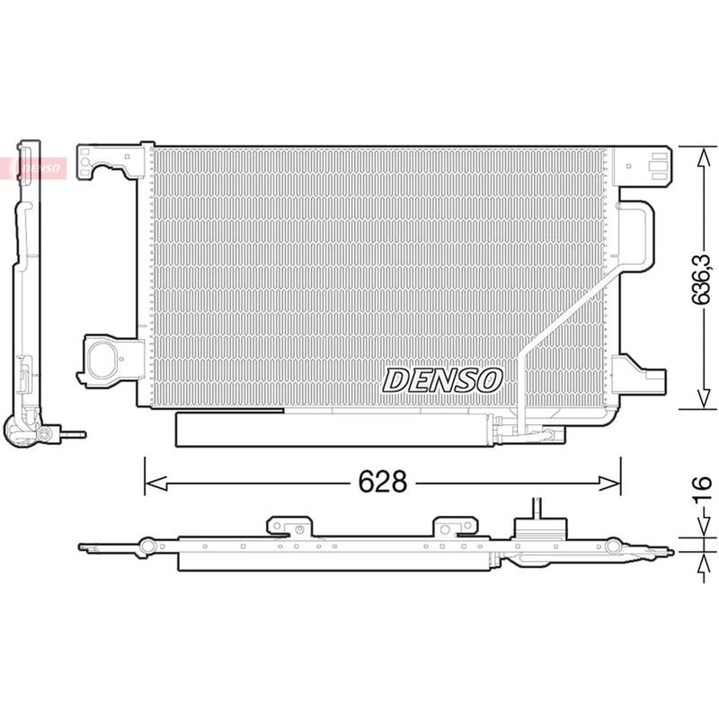 Denso Air Conditioning Condenser DCN17023