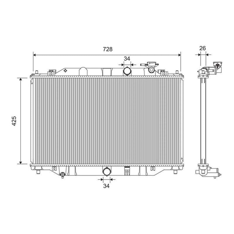 Valeo Engine Radiator 701393