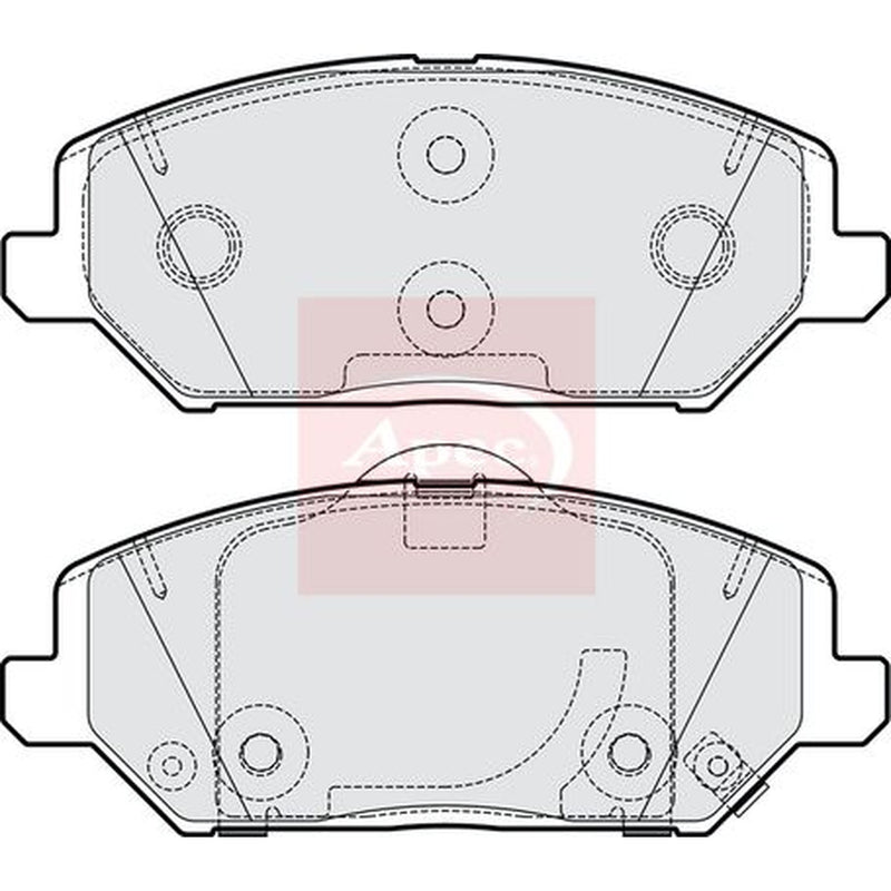 Apec Front Brake Pad Set PAD2236