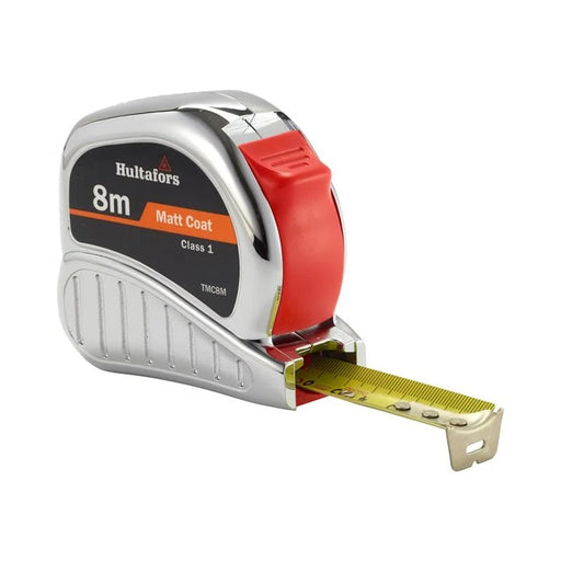 Hultafors TM8M Chrome Tri-Matic Pocket Tape 8m (Width 25mm) - 368203